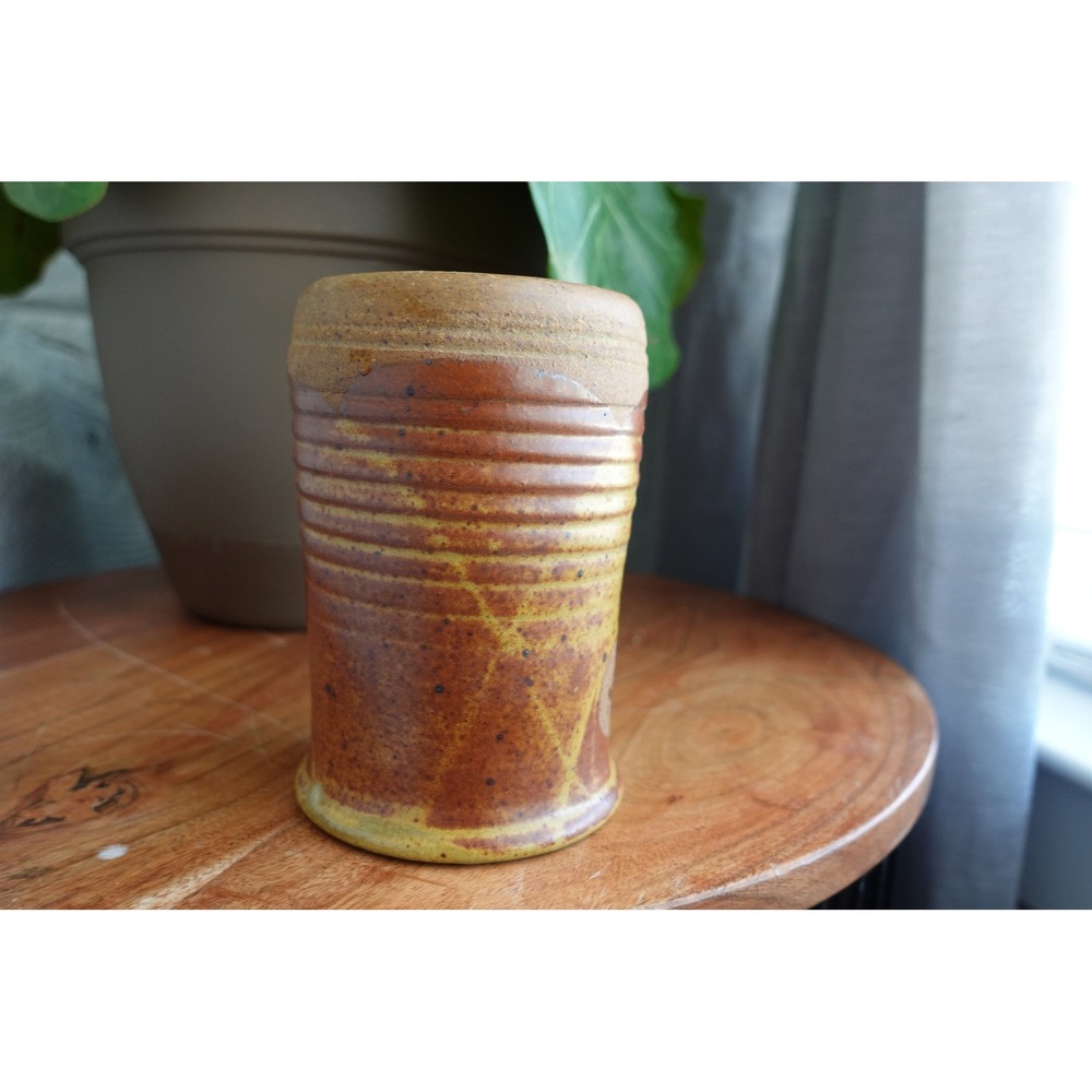 Handmade Pottery Utensil Holder‎ Ceramic Spoons Crock Kitchen Decor - Picture 7 of 8